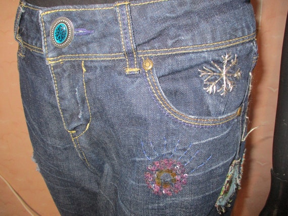 Desigual boyfriend jeans. .  desigual jeans\vinta… - image 7