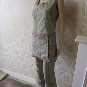 Two piece trouser set by Renatto Bene.  vintage\trouser suit\boho suit\summer suit\pant  suit\leisure wear