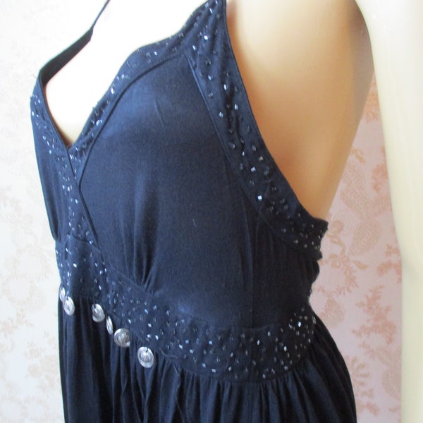 Vintage Morgan Kleid. vintage Kleid=Morgan Kleid+Morgan+Schwarzes Kleid+Boho Kleid+Sommerkleid