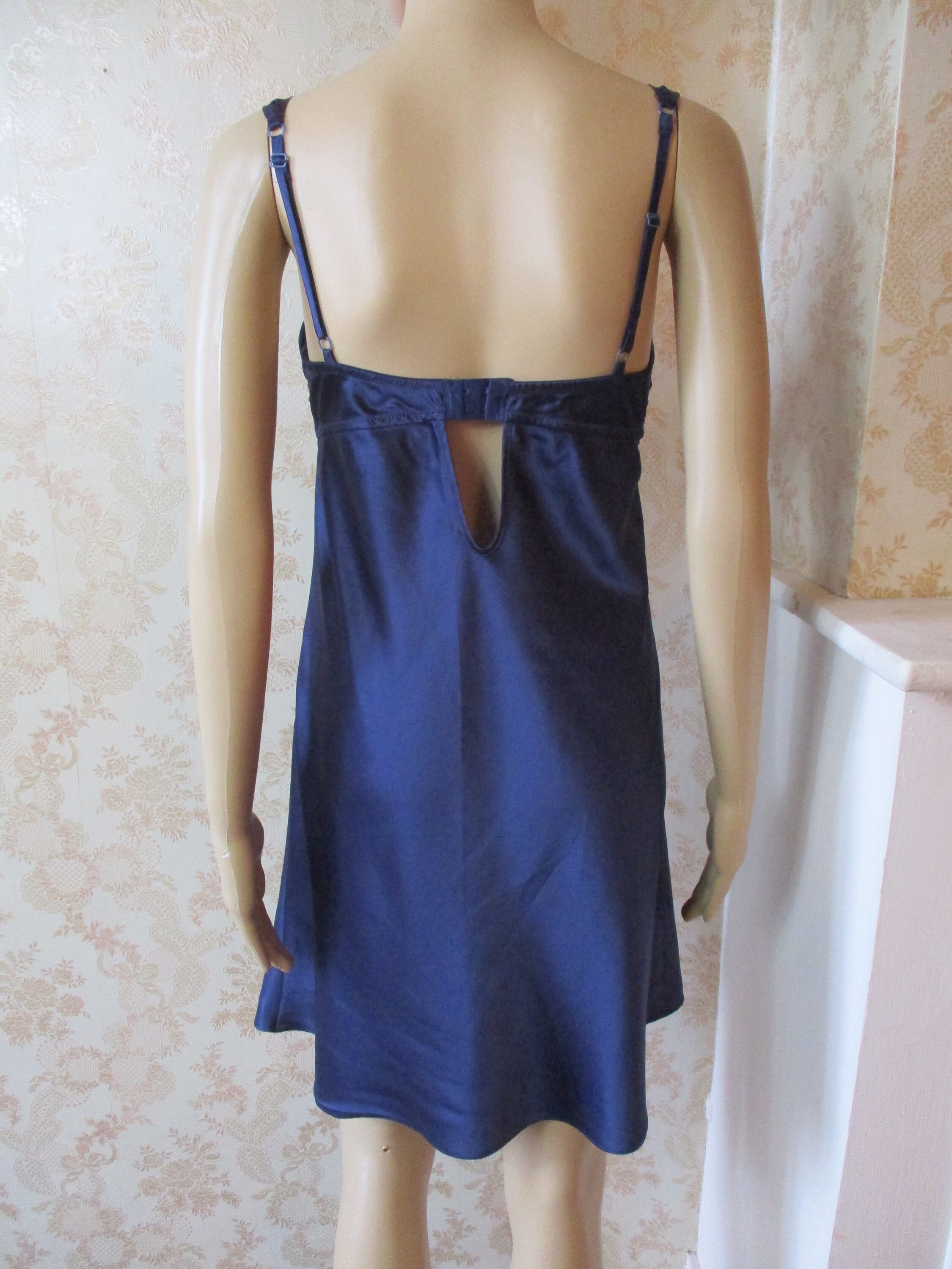 Farrah Slip Dress in Vintage Satin - Olive