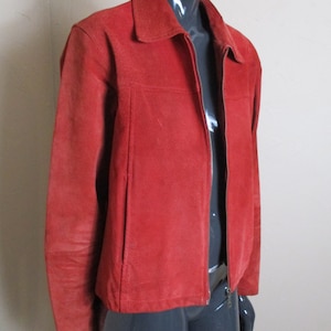 Vintage suede jacket in raspberry,    vintage jacket\suede jacket\leather jacket\pink jacket\retro jacket\boho jacket