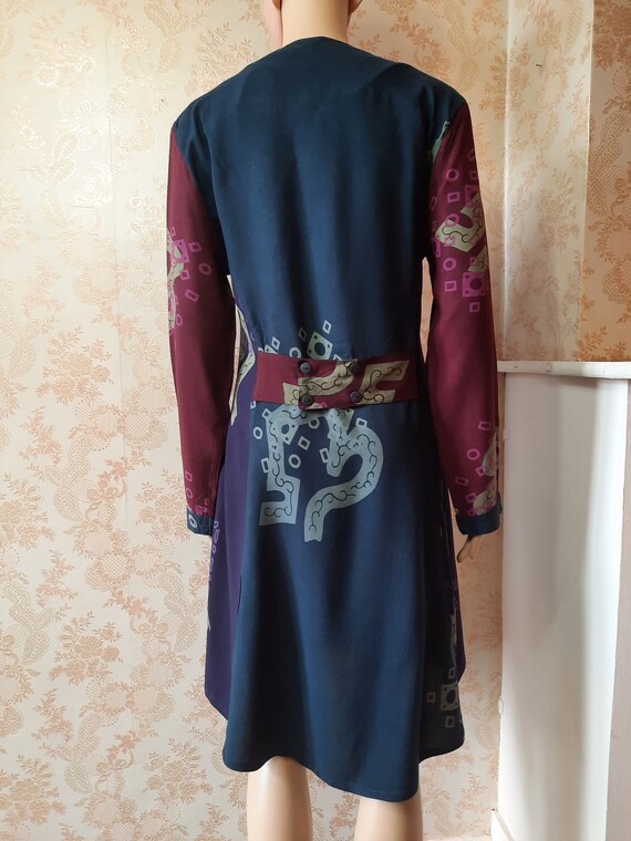 Vintage coat dress by Don Miguel & Co.  Purple\re… - image 3