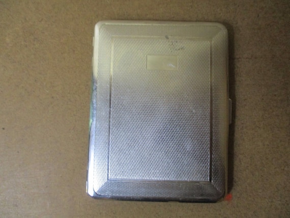 emu brand cigarette case Chrome Emu Brand Cigarette Case. Vintage Cigarette Case\cigarette Case\ smoking Accessories