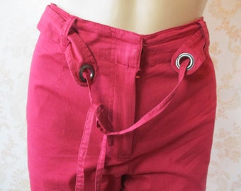 Vintage trousers.  vintage trousers\cropped trousers\red trousers\capri pants\summer trousers
