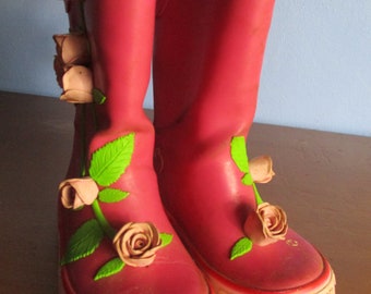 Vintage kids wellington boots, size  23  eur.  vintage boots\childs boots\girls boots\pink wellies\girls wellingtons