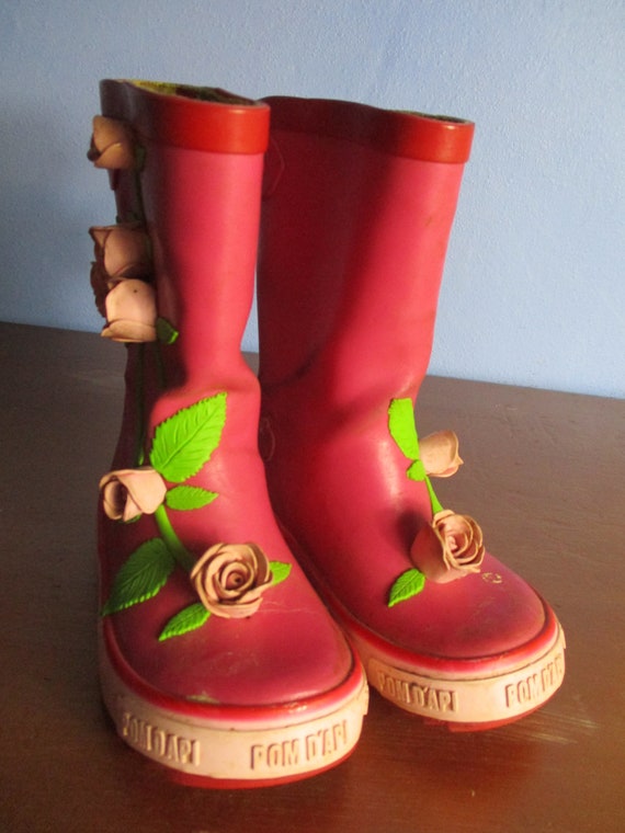 Vintage kids wellington boots, size  23  eur.  vi… - image 1