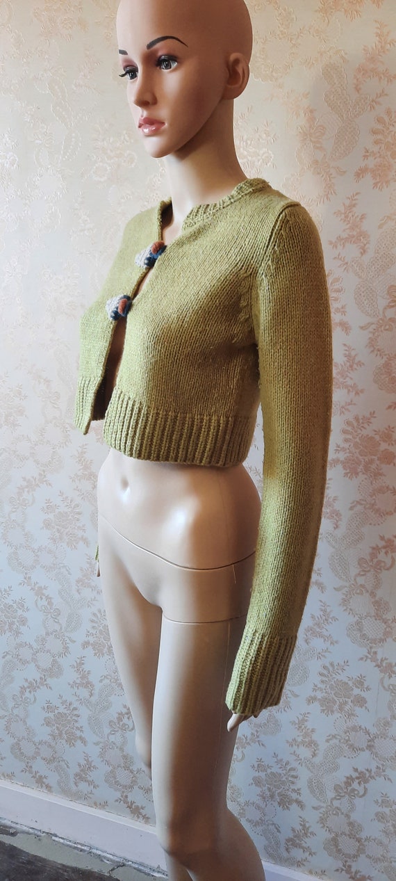 Cardigan court vert Zara. Cardigan VINTAGEcardigan - Etsy France