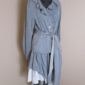 Vintage-Anzug für Frauen entworfen von Julie Guerlande.  Vintage Anzug&Rockanzug+Sommeranzug+Blauer Anzug+Boho Anzug+Retro Anzug