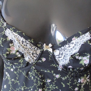 Vintage slip dress  in black and pink .  vintage slip\slip dress\underwear\lingerie\lace dress\nightwear