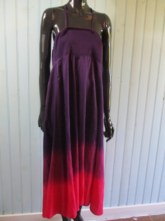 Vintage Monsoon Halter Neck. . Vintage Dressesmonsoon Dress\halter Neck  Dress\boho Dress\ombre Dress\tie Dye Dress - Etsy