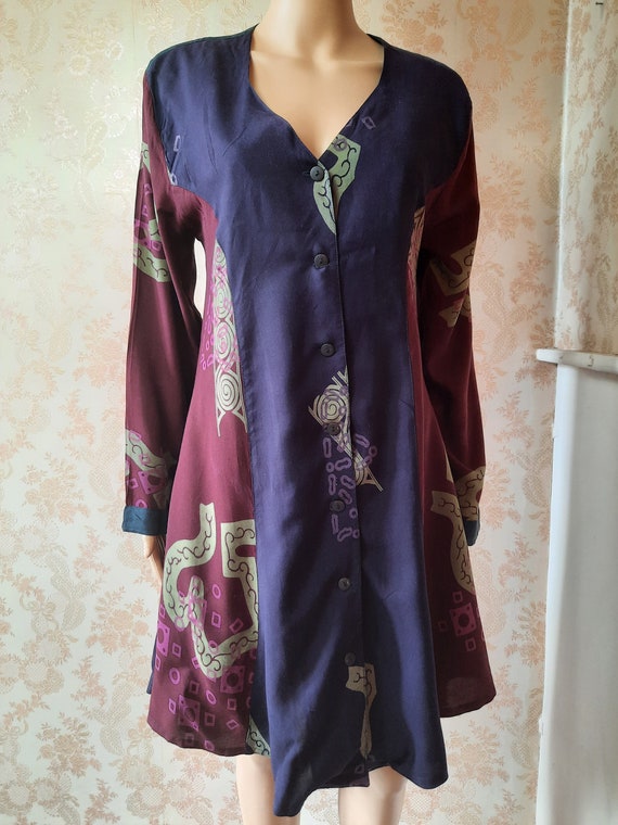 Vintage coat dress by Don Miguel & Co.  Purple\re… - image 1