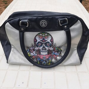 sac vintage Teo Jasmin Skull Flowers. . Teo Jasmin\gothique\bohème\sac tête de mort\sac à poignée\sac à main\sac tendance\accessoires