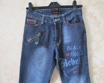 Complices stretch boyfriend jeans.  vintage\jeans\denim\retro jeans\boho jeans\boyfriend jeans\rock jeans\girls jeans