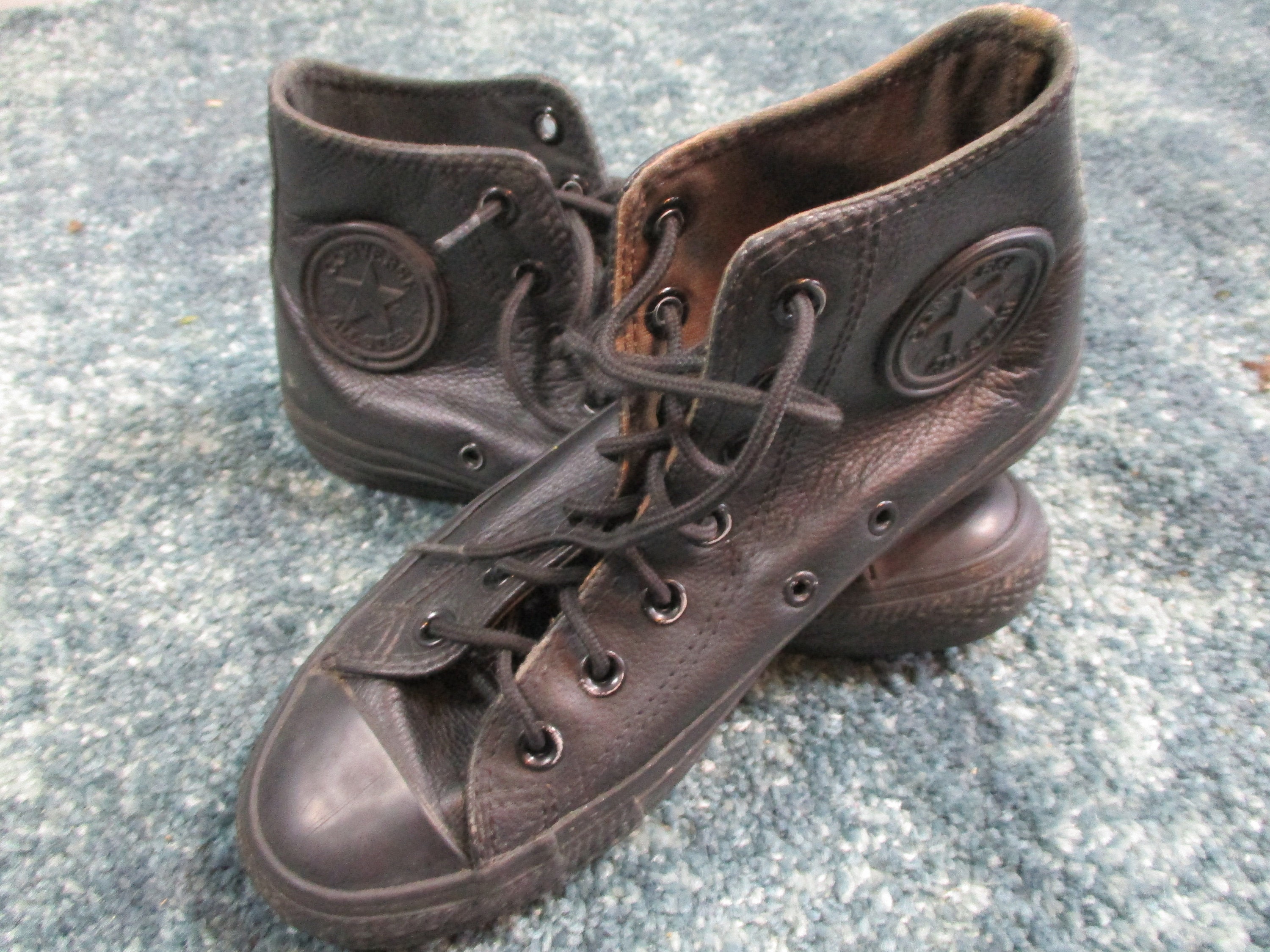 Vintage Brown Leather Converse Size 8.5 for Sale in San