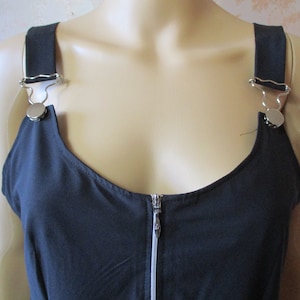 Vintage black pinafore dress by Patrice  Breal  . vintage\pinafore\office wear\dress\smart\black dress\vintage dress