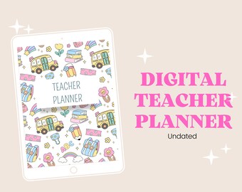 Planificador digital para docentes y plan de lecciones sin fecha