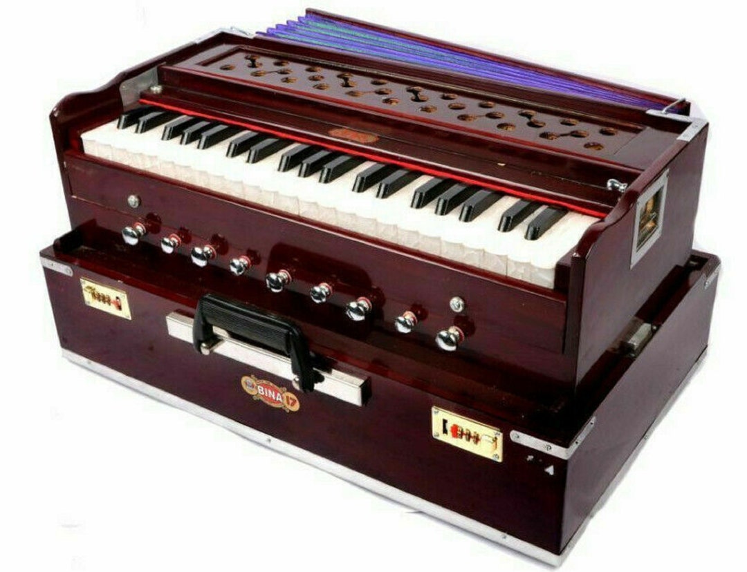 Harmonium With Bag Bina Octaves Multifold Bellow Two Reeds 9 Etsy