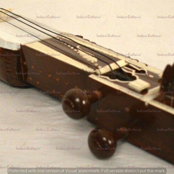 Professional Classical Folk Musical Instruments Tun Wooden Kalavati Bow Sarangi Handcrafted Beauty Rich Tone Unique Detail Artistic Strings