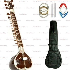 New Indian Small And Big Sitar Best Design Bag Sympathetic Strings With Bag Music studio Pop Music therapy Modern Sitar
