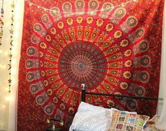 Ethnic Traditional Home Decor Wall Covering Indian Mandala Cotton Yoga Tapestry Beach Sheet Yoga mat