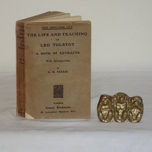 1901 The Life and Teaching of Leo Tolstoy. A Book of Extracts with Introduction By G. H. Perris - Leo Tolstoy Philosophy -