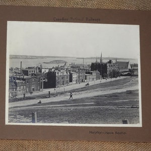 Original Photograph. Streetscape 1910 Halifax, Nova Scotia, Canada - Canadian National Railways -