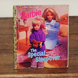1997 Barbie. The Special Sleepover - Vintage Little Golden Book -