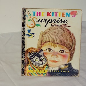 1972 The Kittens Surprise - Vintage Little Golden Book - Australian Edition -