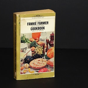 1965 The All New Fannie Farmer Boston Cooking School Cookbook / Bantam Paperback / Shelf Edition /