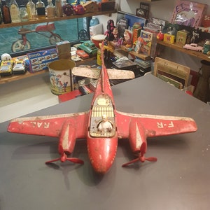 Airplane Tin Toy. Frech made