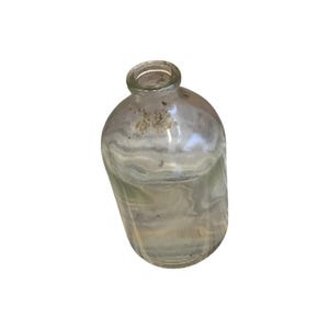 Vintage Empty Glass Medicine Bottle