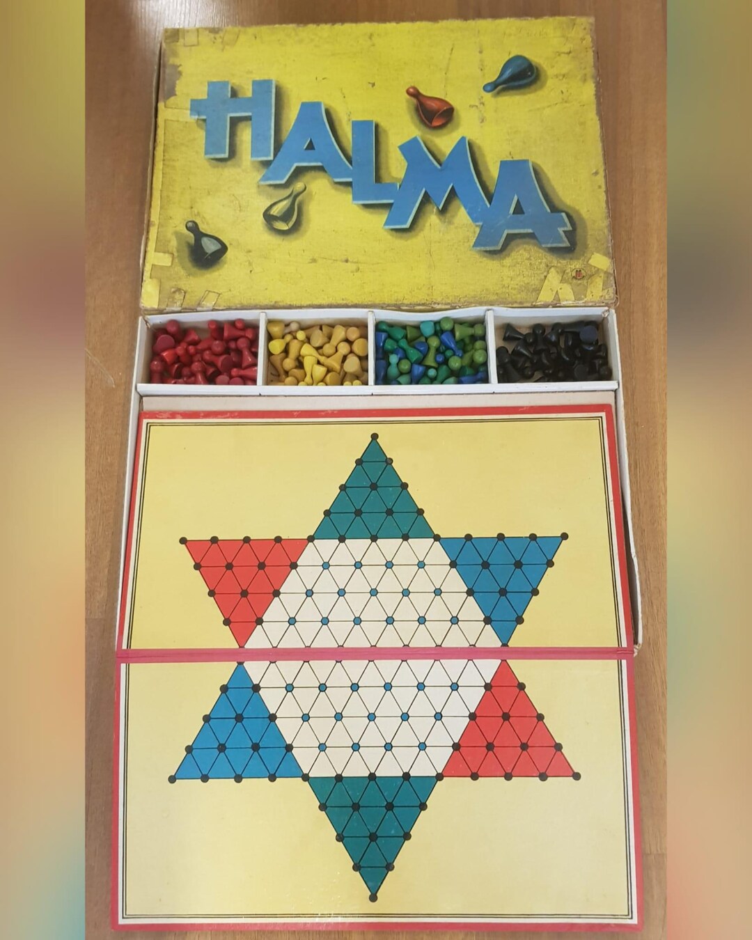 Vintage Halma Board Game - Etsy
