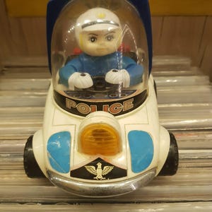 Vintage Police Toy Car
