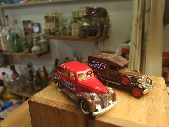 Vintage Lledo Brand British Made Snickers Promotional Diecast Cars Etsy