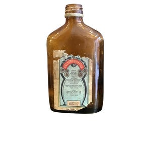 Vintage Empty Medicine Bottle Validobromine Painkillers