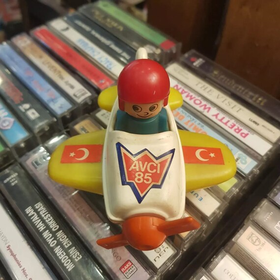 Vintage Plastic Airplane Toy