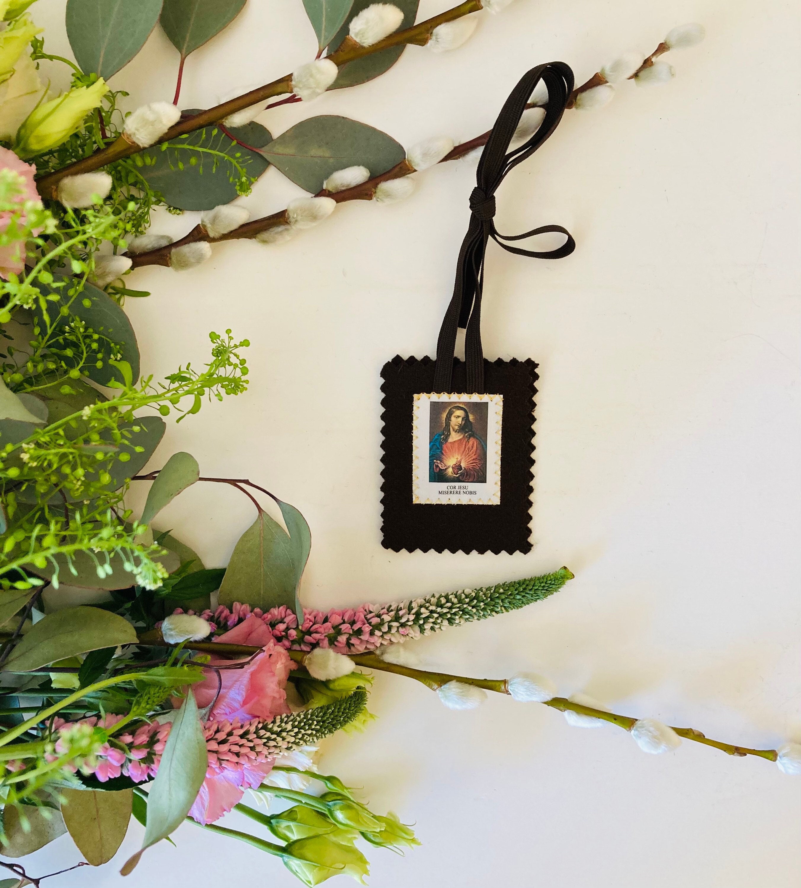 Vends Scapulaires Catholique en Étoffe de Laine Faits Mains