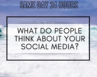 Why Do People Think About Your Social Media? Psychic Intuitive Reading SAME DAY 24 Hours Reconciliation Tarot Fast