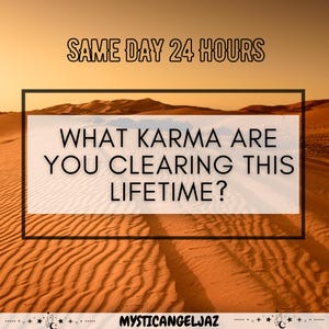 Welches Karma klären Sie in diesem Leben? Psychic Intuitive Reading SAME DAY 24 Stunden Versöhnung Tarot Fast