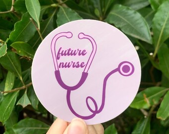 Future Nurse Vinyl Sticker - Laptop, Car, Water Bottle Decal