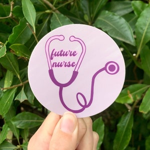 Future Nurse Sticker - Vinyl Sticker - Car or Laptop Decal, Window or Bumper Sticker, Water Bottle Sticker
