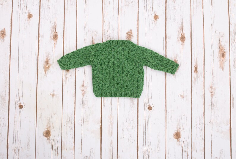 SAOL Kids Aran Merino Wool Sweater, 100% Pure Merino Wool Sweater, Aran Fisherman Sweater for Kids, Made in Ireland image 8