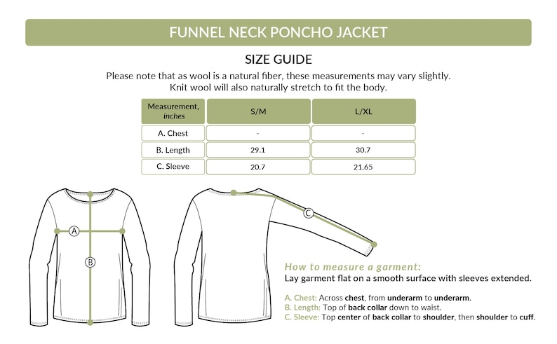 SAOL Aran Funnel Neck Zip Poncho Jacket for Women 100% Merino Wool Cable Knitted Cardigan Poncho Irish Aran Knitting Side Pockets Bild 10