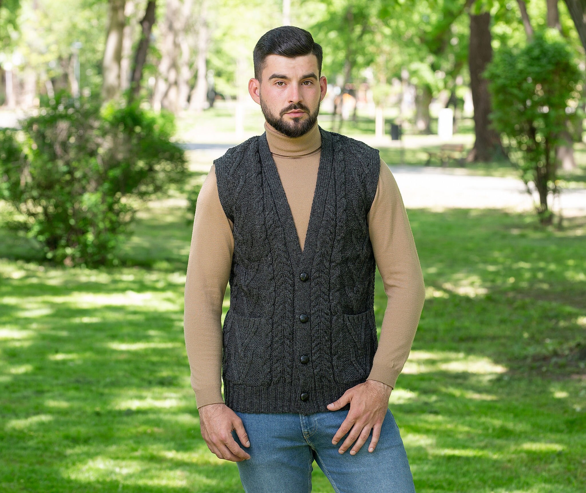 Irish Sweater Vest - Etsy