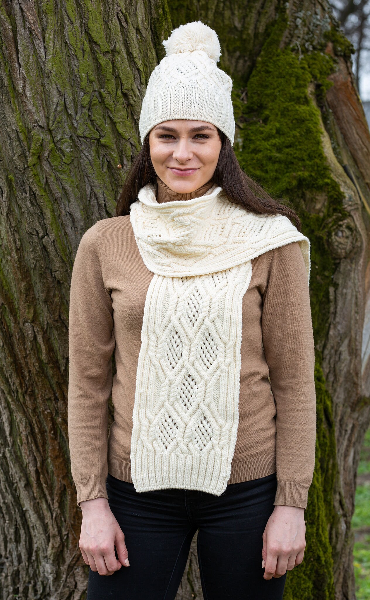 Aran wool best sale scarf