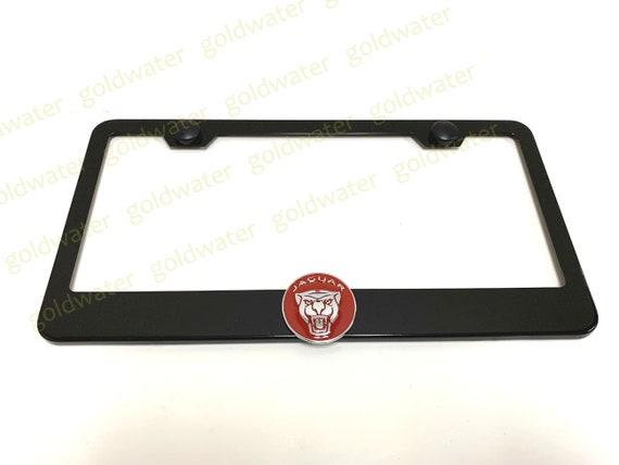 Jaguar licence plate on sale frames