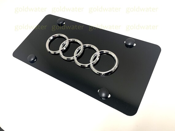 License Plates Car Parts & Accessories 4 RING LOGO Emblem Badge Black ...