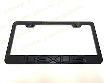Black lexus 2024 license plate frame