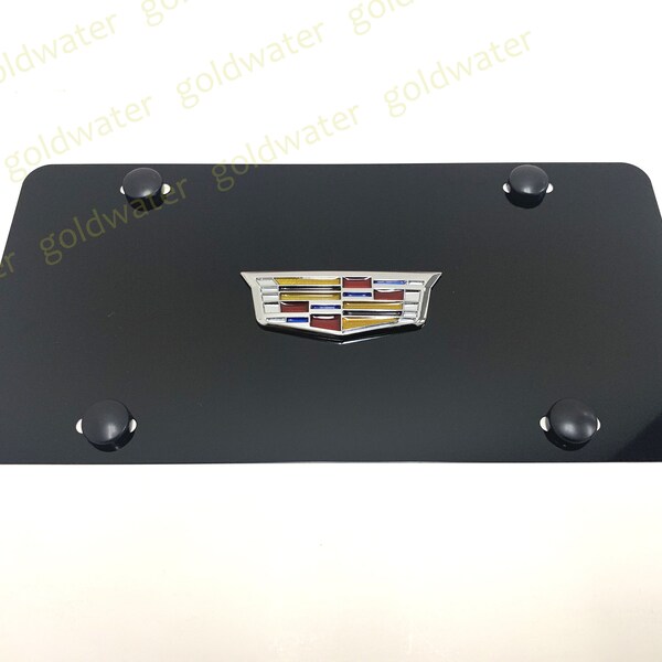 Cadillac Logo Stainless Steel License Plate Frame – Rust-Free, Sleek Design