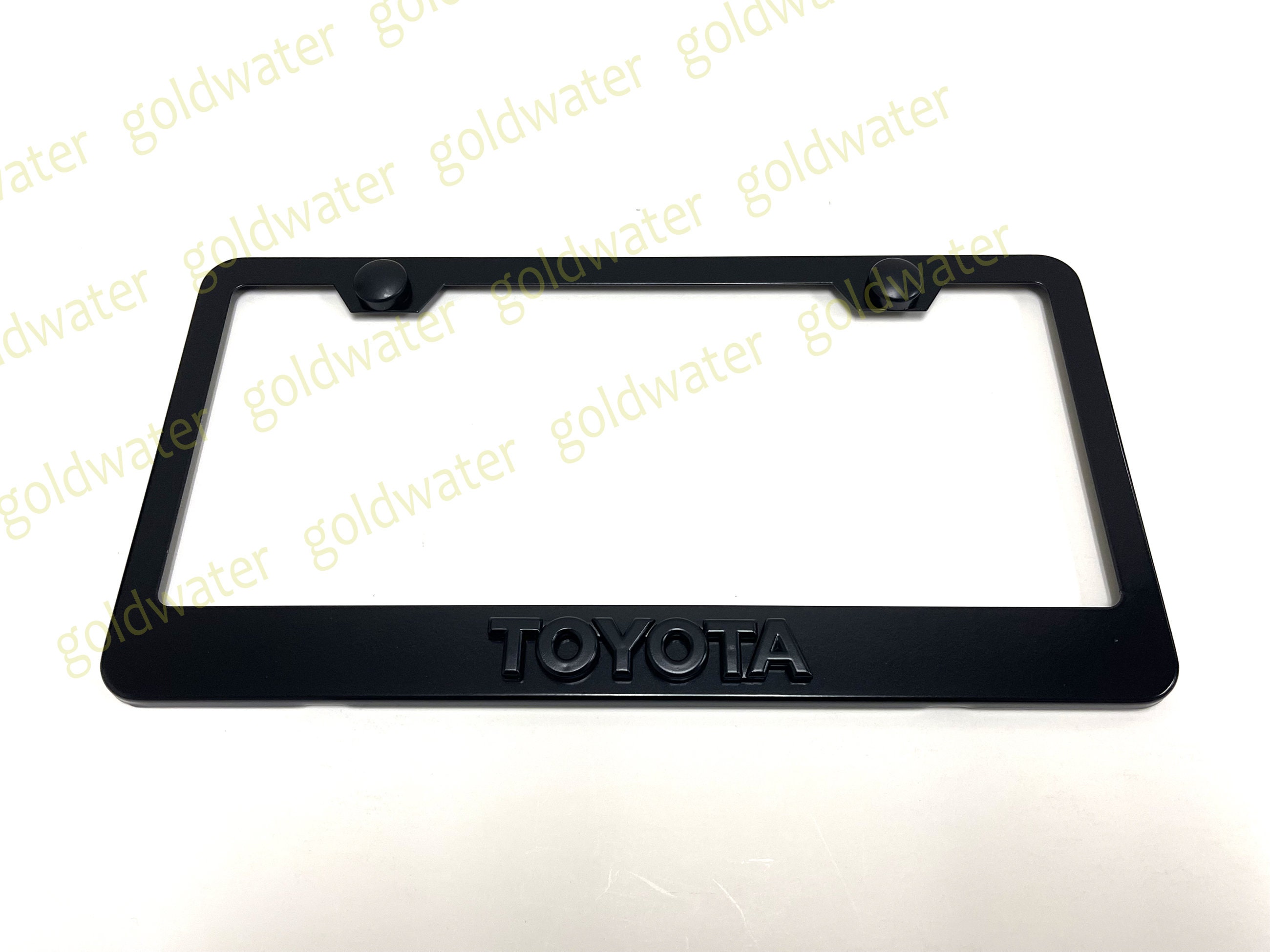 Toyota License Plate Frame Metal (Matte Black In Color) White Letterin – Patti's Creation Shop - Foto 11